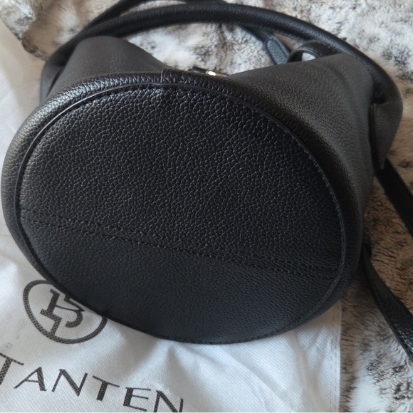 3-Fer Black Leather Bostanten Bucket Bag NWOT - Picture 5 of 14